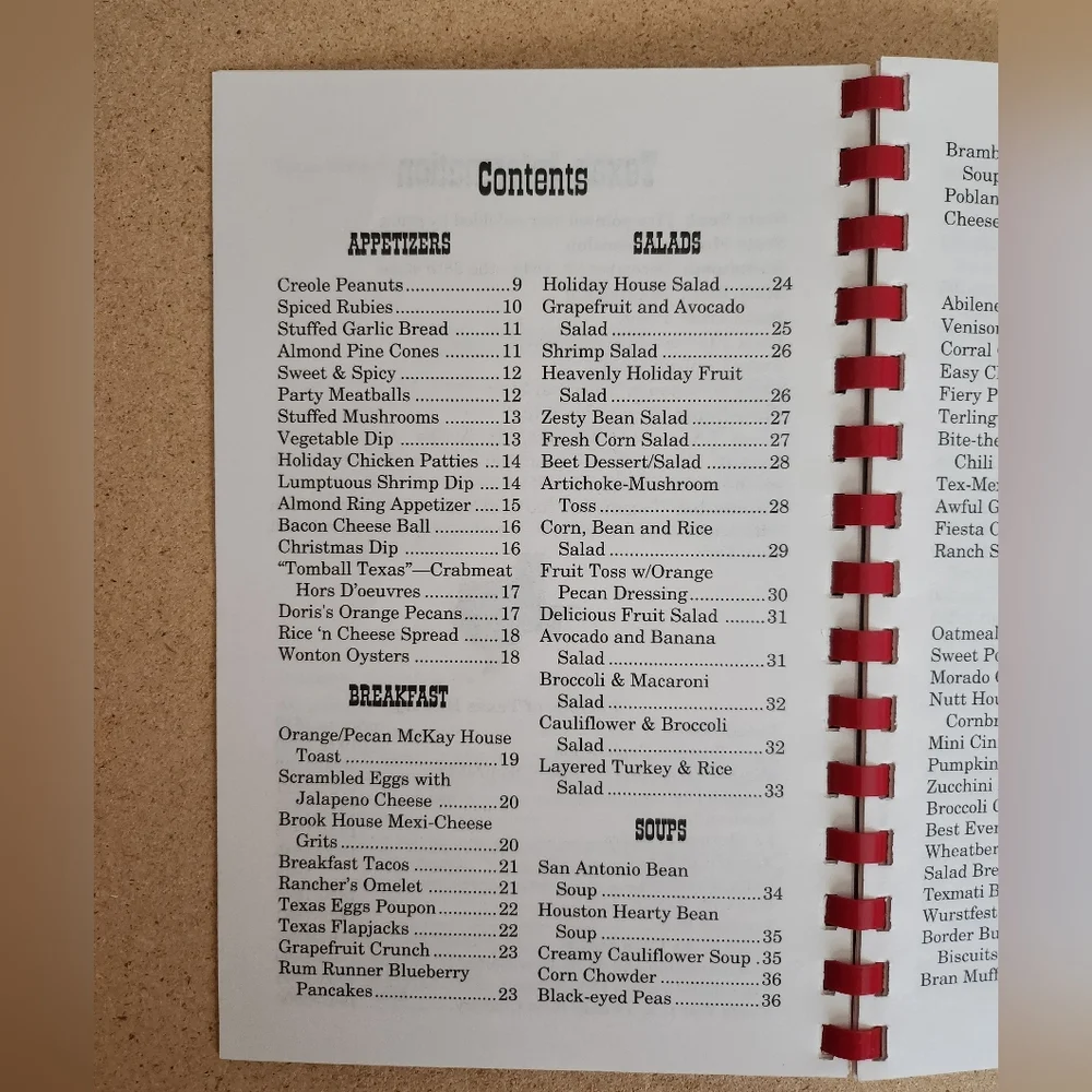 TEXAS Cookbook VTG 1996